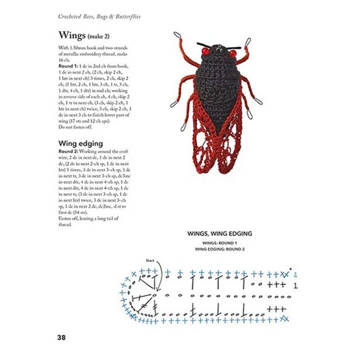 Crocheted Bees, Bugs & Butterflies Crocheted Bees, Bugs & Butterflies -Sewing Textile Store B9781784946357d 10158.1661790841