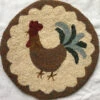 Rooster Chair Pad Rug Hooking Kit -Sewing Textile Store BTW KIT 21 23287.1554593882