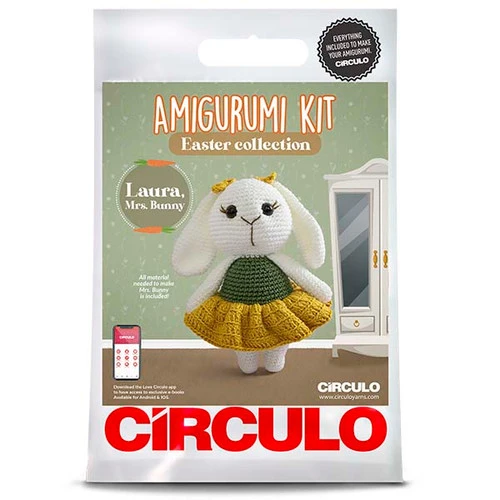 Circulo Amigurumi Kit - Laura, Mrs. Bunny Circulo Amigurumi Kit - Laura, Mrs. Bunny -Sewing Textile Store CIR 429147 01c 97493.1672867885