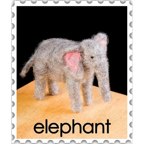 WoolPets Needle Felting Kit - Elephant WoolPets Needle Felting Kit - Elephant -Sewing Textile Store Elephant Needle Felting Kit 3 31778.1557240916