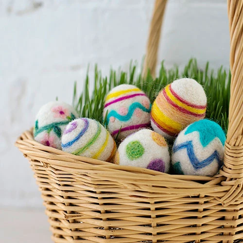 Sculpting with Wool Needle Felting Kit - Easter Eggs Sculpting With Wool Needle Felting Kit - Easter Eggs -Sewing Textile Store FSS SWW 12 73228.1697294687