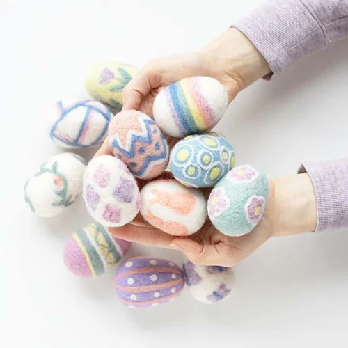 Sculpting with Wool Needle Felting Kit - Easter Egg Party Sculpting With Wool Needle Felting Kit - Easter Egg Party -Sewing Textile Store FSS SWW 22b 49681.1697298128
