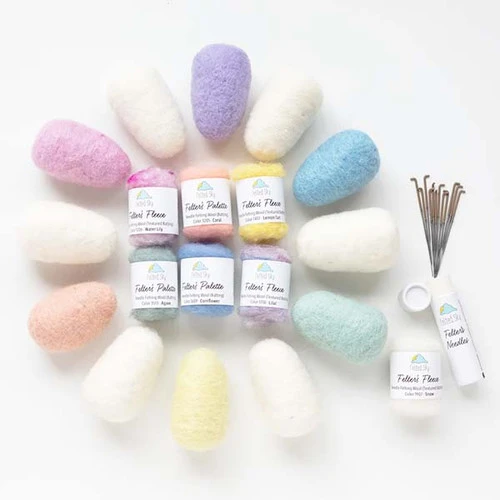 Sculpting with Wool Needle Felting Kit - Easter Egg Party Sculpting With Wool Needle Felting Kit - Easter Egg Party -Sewing Textile Store FSS SWW 22d 68848.1674225355