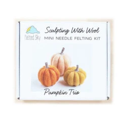 Sculpting With Wool Needle Felting Kit - Pumpkin Trio -Sewing Textile Store FSS SWW 26c 56805.1692036386