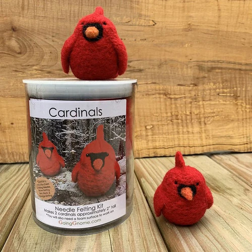 Going Gnome Felting Kit - Cardinals Going Gnome Felting Kit - Cardinals -Sewing Textile Store GG CARDb 24250.1571768116