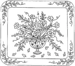 Grandmother's Compote Rug Pattern