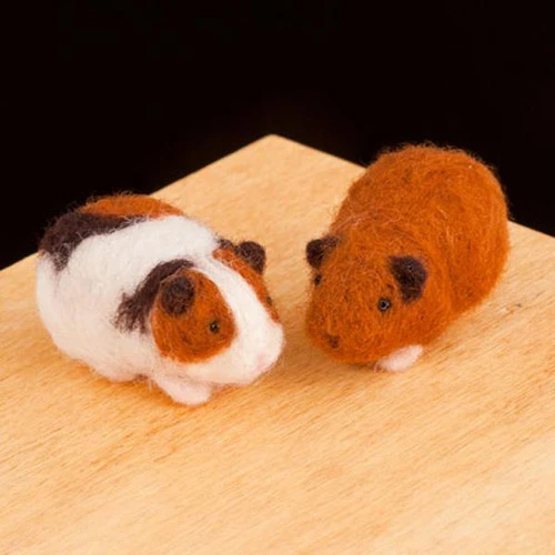 WoolPets Needle Felting Kit - Guinea Pigs WoolPets Needle Felting Kit - Guinea Pigs -Sewing Textile Store Guinea Pigs Needle Felting Kit 2 08335.1557240960