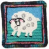 Complete Coaster Rug Hooking Kit - Sheep -Sewing Textile Store MMF COA 009 86350.1665588878