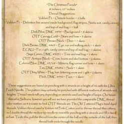 Punch Needle Pattern - Christmas Parade -Sewing Textile Store OTF PAT 001b 84614.1589462069