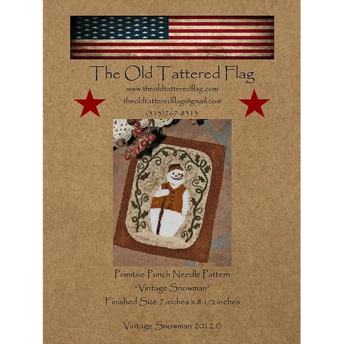 Punch Needle Pattern - Vintage Snowman Punch Needle Pattern - Vintage Snowman -Sewing Textile Store OTF PAT 010 72885.1568641315