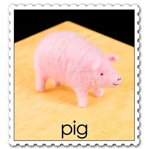 WoolPets Needle Felting Kit - Pig WoolPets Needle Felting Kit - Pig -Sewing Textile Store SHA 1028 45291.1568073253