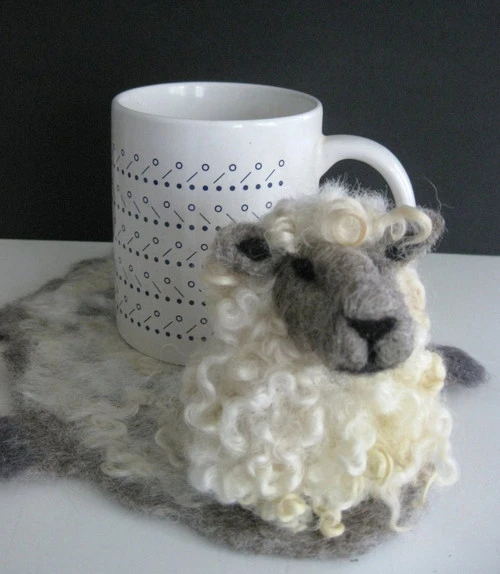 Felting Kit - Sheep Rug Mug Felting Kit - Sheep Rug Mug -Sewing Textile Store Sheep Mug Rugb 71040.1591554217