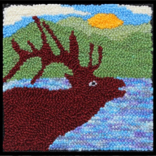 Rug Punch Kit - Elk Rug Punch Kit - Elk -Sewing Textile Store TBS RPK 508 17623.1576242461