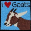 Rug Punch Kit - I Love Goats 1 Rug Punch Kit - I Love Goats -Sewing Textile Store TBS RPK 513 77430.1576243923