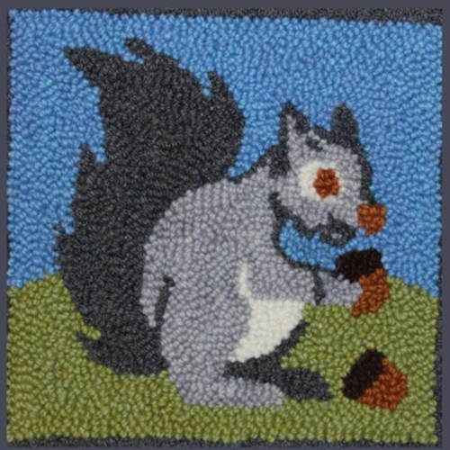 Rug Punch Kit - Sammy Squirrel Rug Punch Kit - Sammy Squirrel -Sewing Textile Store TBS RPK 522 78151.1576249145