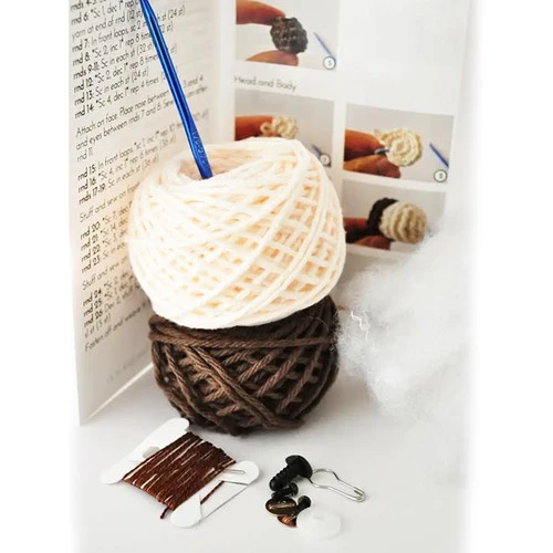 The Pudgy Rabbit Crochet Kit - Mini Bear The Pudgy Rabbit Crochet Kit - Mini Bear -Sewing Textile Store TPR SQ1274505c 99453.1679148138