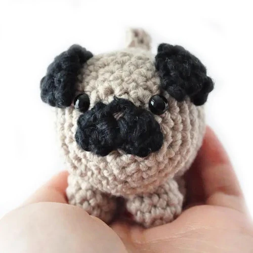 The Pudgy Rabbit Crochet Kit - Pug The Pudgy Rabbit Crochet Kit - Pug -Sewing Textile Store TPR SQ2110285b 25960.1679148629