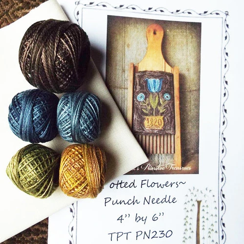 Punch Needle Kit - Potted Flowers Punch Needle Kit - Potted Flowers -Sewing Textile Store TPT PN 230b 90792.1591041174