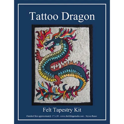 Tapestry Felting Kit - Tattoo Dragon Tapestry Felting Kit - Tattoo Dragon -Sewing Textile Store TSS TFK 103 93522.1665760231