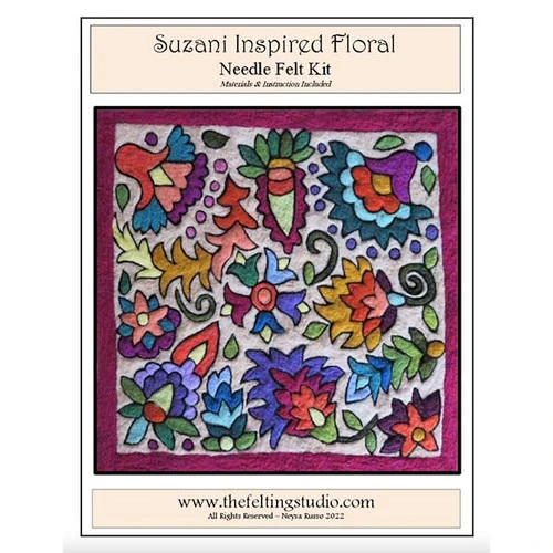 Tapestry Felting Kit - Suzani Inspired Tapestry Felting Kit - Suzani Inspired -Sewing Textile Store TSS TFK 106 33270.1666368265