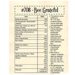 Punch Needle Pattern - Bee Grateful -Sewing Textile Store TTB PAT 708b 82747.1589378147