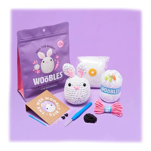The Woobles Beginner Crochet Kit - Jojo the Bunny The Woobles Beginner Crochet Kit - Jojo The Bunny -Sewing Textile Store TWO BCK 003 19988.1665427756