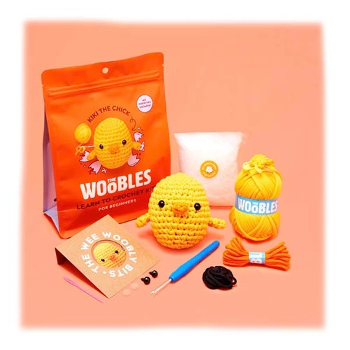 The Woobles Beginner Crochet Kit - Kiki the Chick The Woobles Beginner Crochet Kit - Kiki The Chick -Sewing Textile Store TWO BCK 004 11050.1666383324