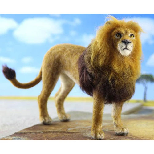 World of Wool Felting Kit - Lewie the Lion World Of Wool Felting Kit - Lewie The Lion -Sewing Textile Store WOW LNFK 16147.1556714807