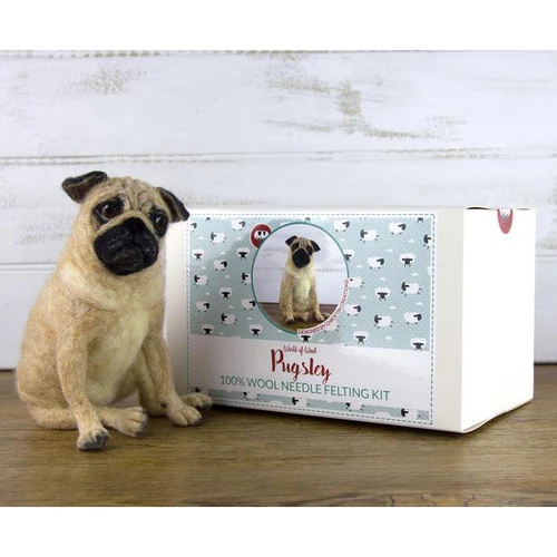World of Wool Felting Kit - Pugsley the Pug World Of Wool Felting Kit - Pugsley The Pug -Sewing Textile Store WOW PNFK 61684.1570613755