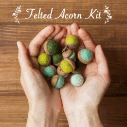 Felted Acorn Kit -Sewing Textile Store feltedacornkit 37842.1557241006